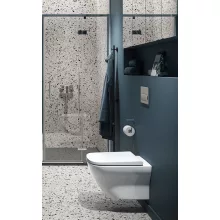   Cersanit Larga perem nélküli fali WC csésze ülőkével, fehér S701-473