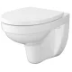 Cersanit Cersania fali kerámia WC csésze nyitott peremmel és SoftClose ülőkével, fehér S701-557