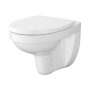 Cersanit Cersania fali kerámia WC csésze nyitott peremmel és SoftClose ülőkével, fehér S701-557