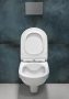 Cersanit Zip mélyöblítésű fali WC SimpleOn technológiával 36x52,5 cm, Soft-Close ülőkével, fehér S701-565