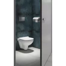  Cersanit Zip mélyöblítésű fali WC SimpleOn technológiával 36x52,5 cm, vékony ülőkével, fehér S701-567