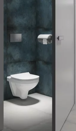 Cersanit Zip mélyöblítésű fali WC SimpleOn technológiával 36x52,5 cm, vékony ülőkével, fehér S701-567