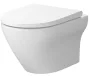Cersanit Larga perem nélküli fali kerámia WC csésze Soft-Close ülőkével, matt fehér S701-608