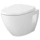 Cersanit Moduo Plus CleanOn perem nélküli fali WC csésze antibakteriális duroplast WC ülőkével, fehér S701-725