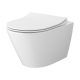 Cersanit City Pro fali kerámia WC csésze Vortex öblítési technológiával és vékony Duroplast ülőkével S701-883