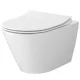 Cersanit City Pro fali kerámia WC csésze Vortex öblítési technológiával és vékony Duroplast ülőkével S701-883