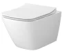 Cersanit City Pro Square kerámia fali WC csésze VORTEX öblítési technológiával Duroplast ülőkével S701-884