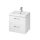 Cersanit Lara Como 50 fali szekrény 2 fiókkal és kerámia mosdóval, fényes fehér S801146DSM