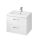 Cersanit Lara Como 60 fali szekrény 2 fiókkal és kerámia mosdóval, fényes fehér S801147DSM