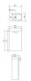 Cersanit Lara alsószekrény Como 40 kerémia mosdóval fényes fehér S801-187-DSM