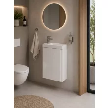 Cersanit Moduo alsószekrény kerámia kézmosóval 59x39 cm fényes fehér S801-218-DSM