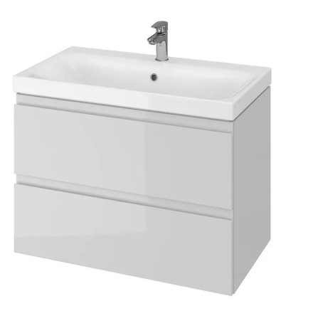 Cersanit Moduo falra szerelhető alsó szekrény 79,5x44,7 cm kerámia mosdóval, szürke S801-220-DSM