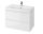 Cersanit Moduo falra szerelhető alsó szekrény 79,5x44,7 cm kerámia mosdóval, fényes fehér S801-221-DSM