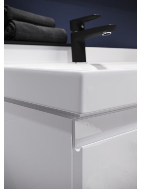 Cersanit Moduo Slim 60 szekrény keskeny mosdóval, fényes fehér S801-227-DSM