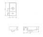 Cersanit Crea 1 ajtós fali szekrény és kerámia mosdóval 40x22 cm, fényes fehér S801-276