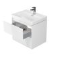 Cersanit Crea két fiókos fali mosdószekrény 80,5x45,5 beépíthető mosdóval, fényes fehér S801-279