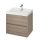 Cersanit Crea két fiókos fali mosdószekrény 60x45 beépíthető mosdóval, tölgy S801-288