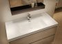 Cersanit Crea két fiókos fali mosdószekrény 80,5x45,5 beépíthető mosdóval, tölgy S801-289