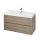 Cersanit Crea 100 alsószekrény beépíthető kerámia mosdóval, tölgy S801-290