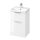 Cersanit City dupla fiókos mosdószekrény 50x40 cm, kerámia mosdóval, fényes fehér S801-421