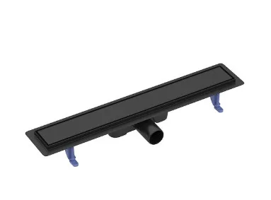 Cersanit Tako lineáris zuhanylefolyó szifonnal 60 cm, matt fekete S907-017