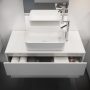 Cersanit Crea alsószekrény 80 cm-es mosdóhoz, fényes fehér S924004