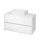 Cersanit Crea 100 mosdószekrény munkalappal, pultratehető mosdótálhoz, fényes fehér S924006
