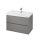 Cersanit Crea alsószekrény 80 cm-es mosdóhoz, matt szürke S924017