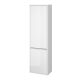 Cersanit Crea 2 ajtós fali szekrény polcokkal 140x40x25, fényes fehér S924022