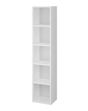 Cersanit Crea falra függeszthető nyitott polcos szekrény 140x30x25 cm, fényes fehér S924023