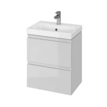   Cersanit Moduo Slim keskeny alsószekrény 50 cm-es mosdóhoz, fényes szürke S929-005