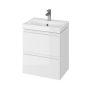 Cersanit Moduo Slim keskeny alsószekrény 50 cm-es mosdóhoz, fényes fehér S929-006