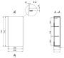 Cersanit Inverto Calacatta fali szekrény 40x79,5 cm, balos/jobbos kivitelben S930-013