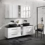Cersanit Larga tükrös szekrény 40x80cm, fehér S932-014