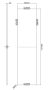 Cersanit Larga mosdópult 180cm, fehér márvány S932-056