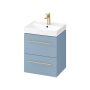 Cersanit Larga 2 fiókos alsószekrény mosdó nélkül 49x57x39 cm, kék S932-068