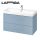 Cersanit Larga 2 fiókos alsószekrény mosdó nélkül 99x57x44 cm, kék S932-077