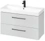 Cersanit Larga 2 fiókos mosdószekrény mosdó nélkül 99x44x57 cm, szürke S932-078