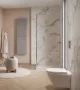 Cersanit Larga Walk-in zuhanyfal 120x200 cm átlátszó üveggel és CleanPro bevonattal, króm profil S932-137