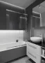Cersanit Larga két elemes kádparaván 115x140 cm átlátszó üveggel és CleanPro bevonattal, króm profil S932-141