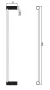 Cersanit Zen fali törölköző tartó 60 cm, metál S951-892