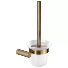   Cersanit Zen fali WC kefe tartó üveg betéttel, csiszolt réz S951-899