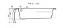 Cersanit Joanna New 150x95 jobbos aszimmetrikus akril kád S301-168 +ajándék kádlábbal