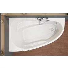   Cersanit Joanna New 160x95 balos aszimmetrikus akril kád S301-170 +ajándék kádlábbal