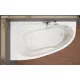 Cersanit Joanna New 160x95 balos aszimmetrikus akril kád S301-170 +ajándék kádlábbal