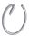 Deante Silia falra szerelhető kerek törölközőtartó, fényes króm ADI 0611