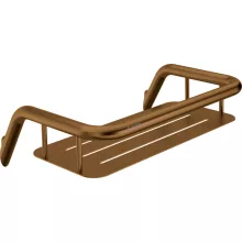   Deante Silia rozsdamentes acél zuhanykosár, szálcsiszolt bronz ADI_C551