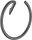 Deante Silia falra szerelhető kerek törölközőtartó, titánium ADI_D611
