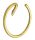 Deante Silia falra szerelhető kerek törölközőtartó, fényes arany ADI Z611