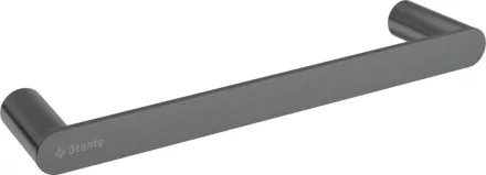Deante Round rozsdamentes acél törölközőtartó 328 mm, titánium kivitelben